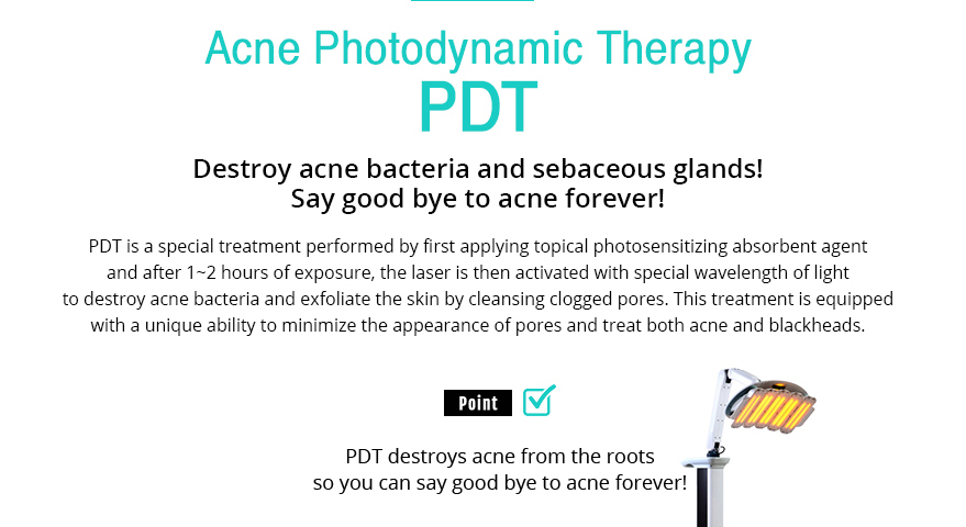 Acne Photodynamic Therapy PDT
				/Destroy acne bacteria and sebaceous glands! Say good bye to acne forever! Acne Photodynamic Therapy PDT