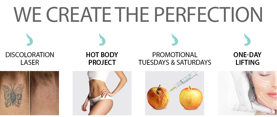 We Create the Perfection/Discoloration Laser/Hot Body Project/Promotional Tuesdays & Saturdays/One Day Lifting